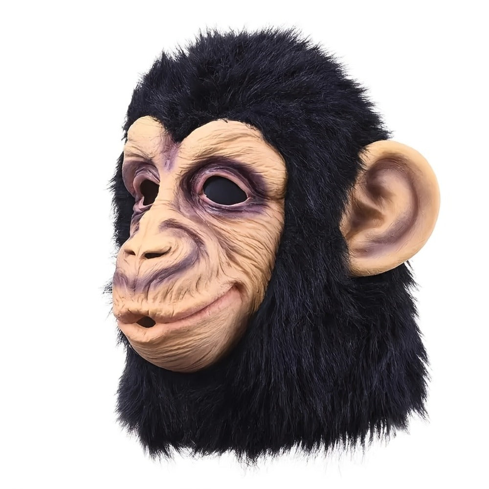 Costume Accessories Full-Head Gorilla Mask with Two Latex Animal Face Styles for Costume Wear — image 6