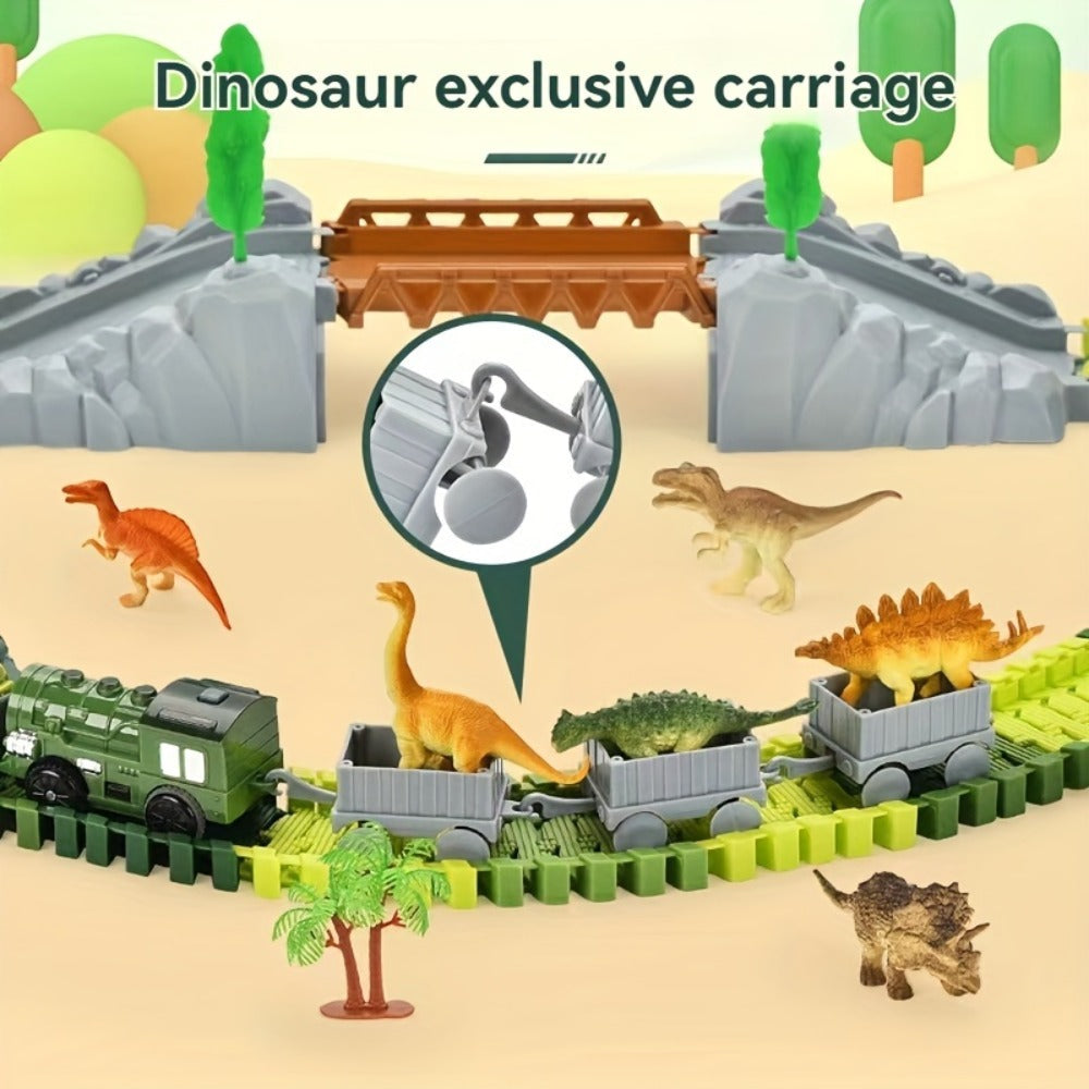 Electric Dinosaur Train Track Set 121pcs with the Listed Color, Size or Set Options for Everyday Use — image 5