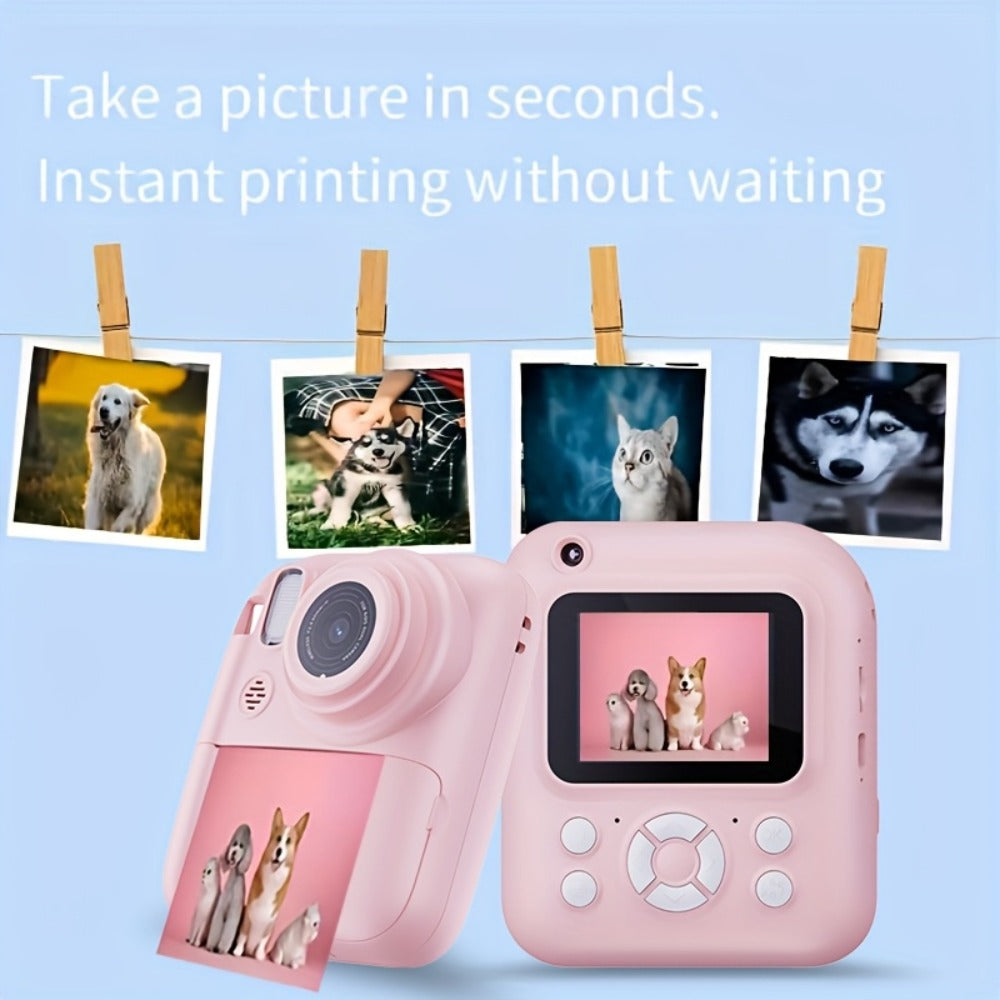 Kids Instant Print Camera 3-in-1 with MP3 & Games, 10x Zoom, 2.4" HD Screen, 32GB Card, Prints Photos in 1 Second — image 15