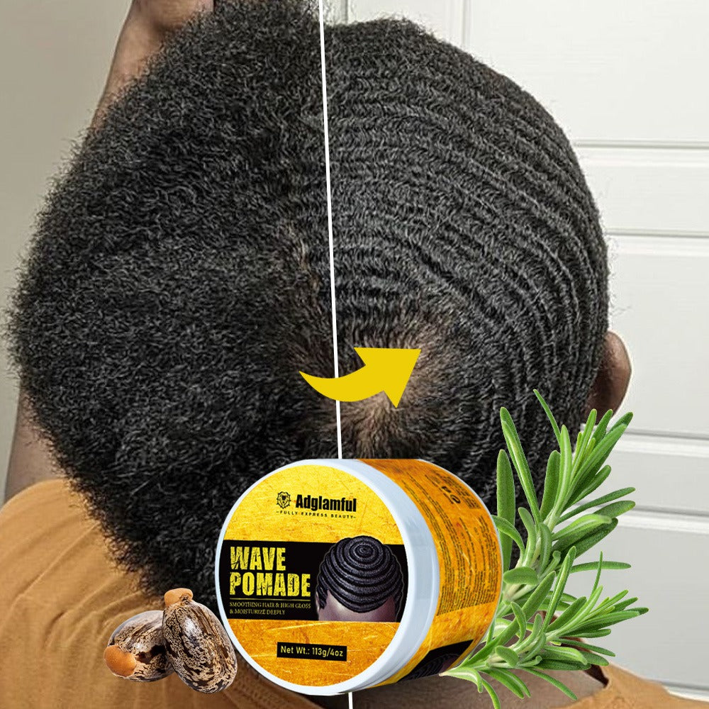 360 Wave Pomade for Men – Wave Control Defining Cream for Layered Waves, Volume & Texture | Non-Greasy, Water-Soluble — image