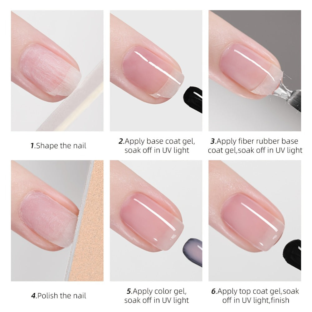 Fiber Nail Glue 3pcs Set, Quick Dry Fiberglass Reinforced Adhesive for Nail Tips Extension, Broken Nail & — image 9