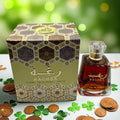 Mens Perfume Amber Wood 3.4oz Pure Parfum Woody Oriental Fragrance Middle Eastern Scent Daily Wear Date Night Gift for Him — 