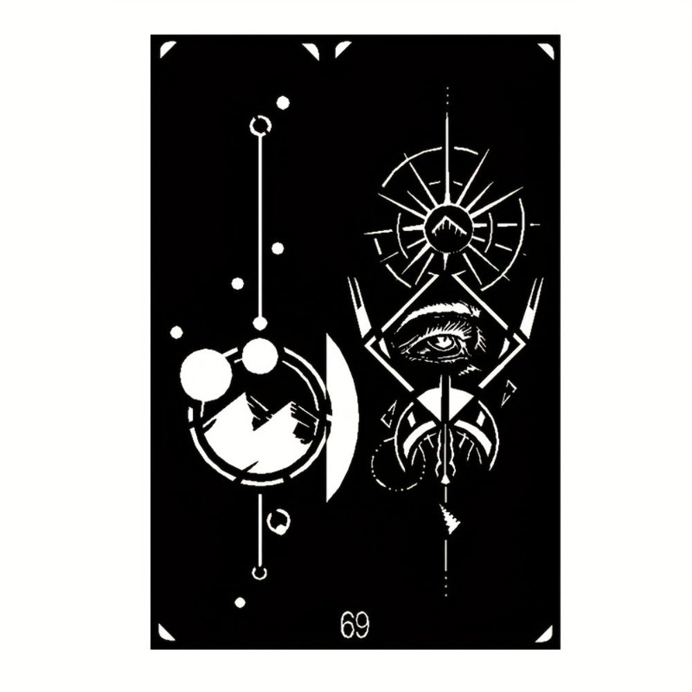 Twenty-Piece A5-Labeled Tattoo Stencil Kit002 with Animal, Symbol and Geometric Pattern Designs — image 7