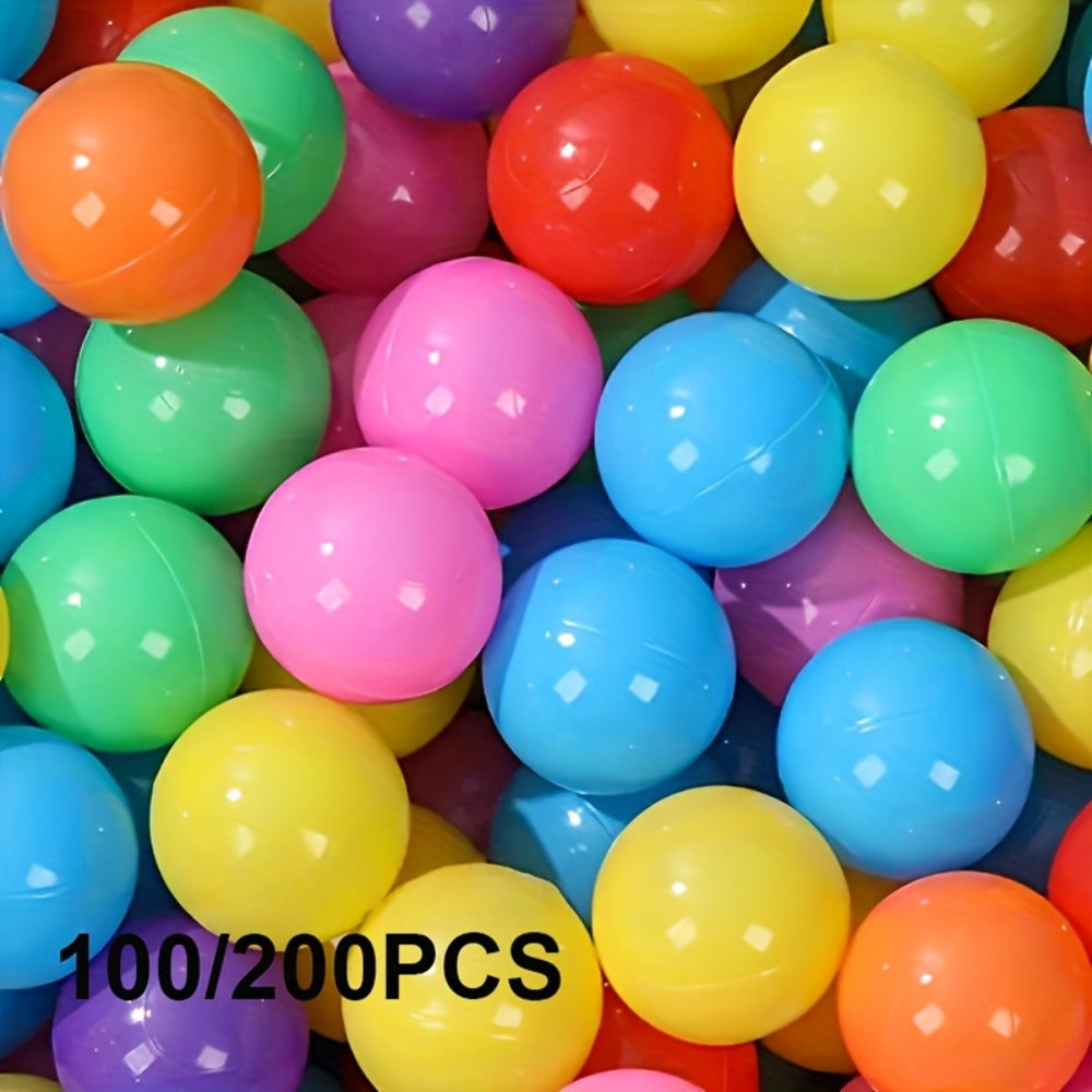 Colorful Plastic Ball Pit Balls for Kids, 100 or 200pcs Vibrant Mixed Color Balls for Ball Pools — image 6