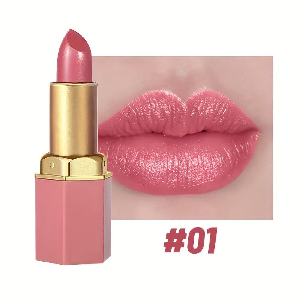 Lipstick Set, Vivid Veu 6-Piece Glossy Cream Bullet Collection with Pink, Rose, Berry and Mauve Colors — image 6