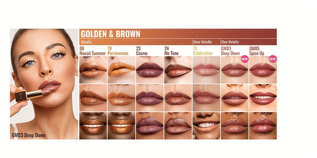 Lipstick Set, Oulac 3-Piece Metallic Finish Collection with Set 4 or Set 5 Color Selections — image 17