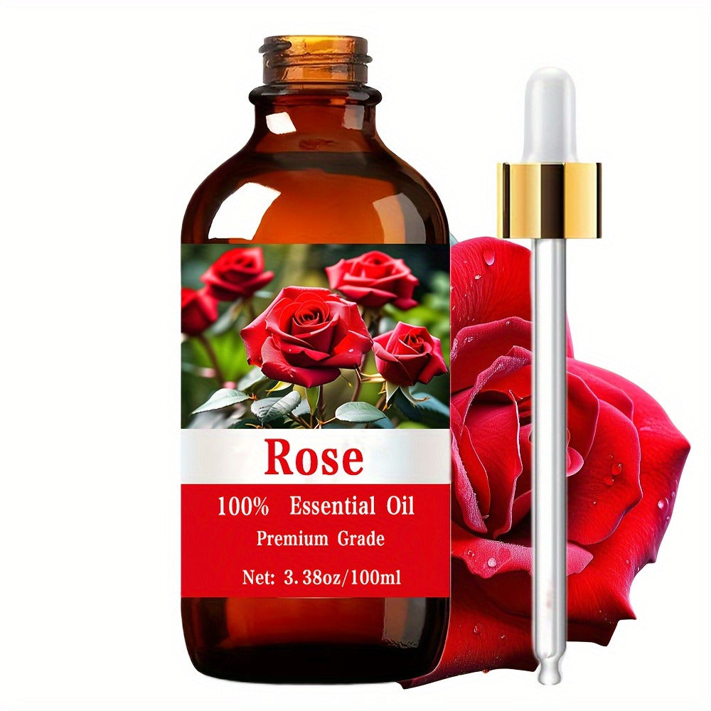 Essential Oil Romantic Rose Floral Aroma in 100ml Bottle with Lightweight Fast-Absorbing Texture — image 1