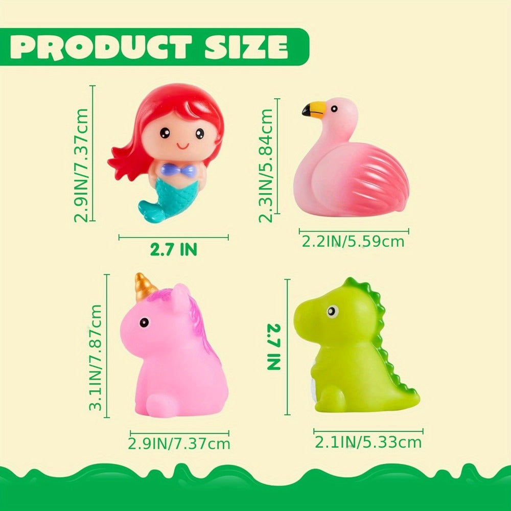 Colorful Light-Up Mermaid and Animal Bath Toy Sets with 2, 6, 8 or 12-Piece Checkout Options — image 2