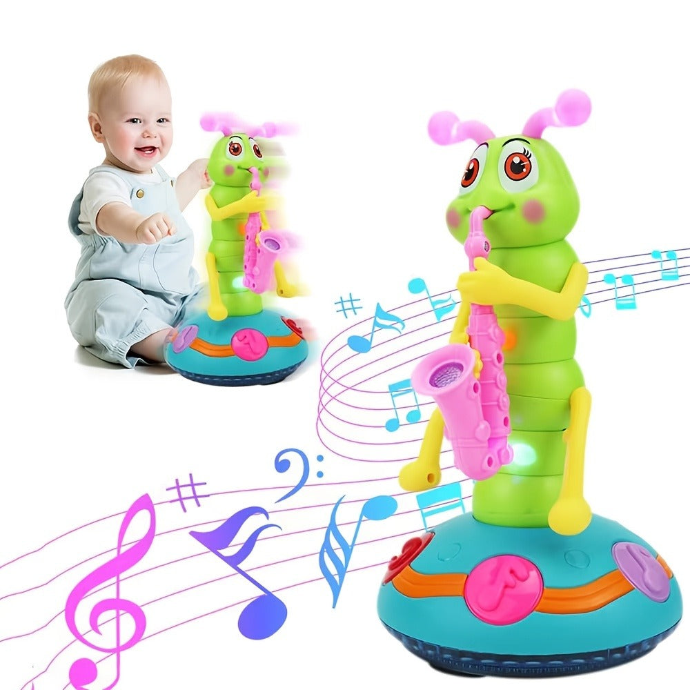 Caterpillar Saxophone Toy for Kids with LED Lights & Music - Electric Musical Instrument for Toddlers — image 11