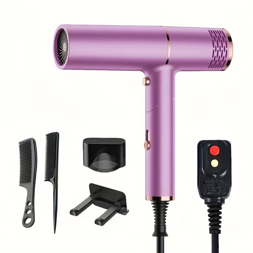 Foldable Hair Dryer with Storage Stand, Concentrator-Style Nozzle, Hot and Cold Air Labels and Four Colors — image 8