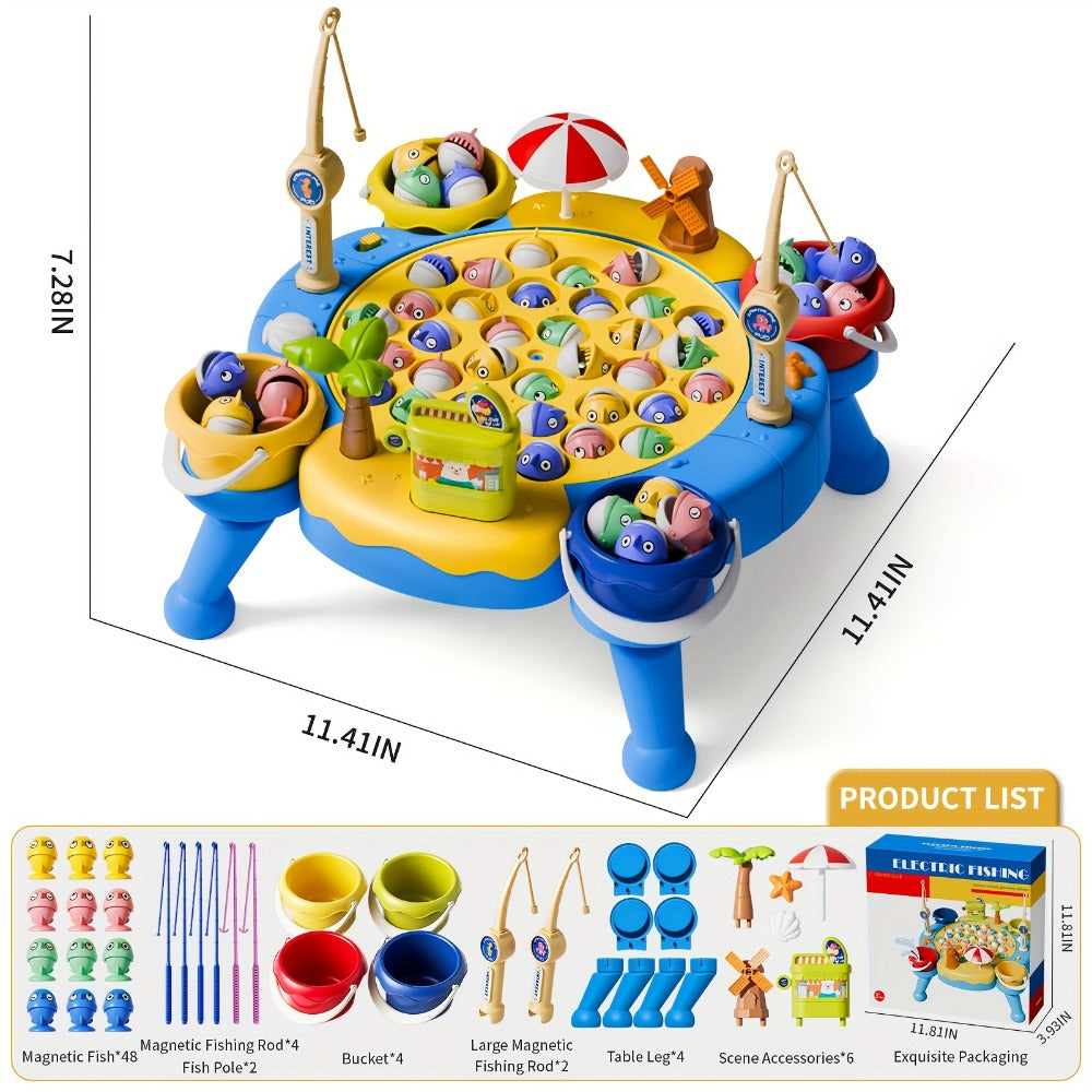 Magnetic Fishing Game for Kids 66 Pieces, Ocean Fishing Toy Set with Rods for Toddlers Ages 3 4 5 6 — image 10
