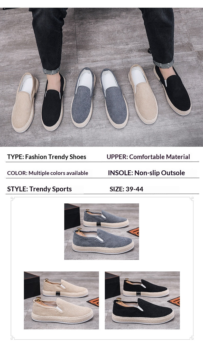 Mens New Casual Slip-on Shoes Thin Style