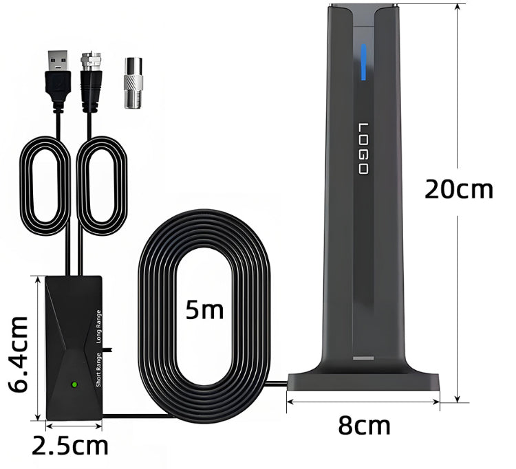 Indoor HD Digital Television Antenna Ground Receiver