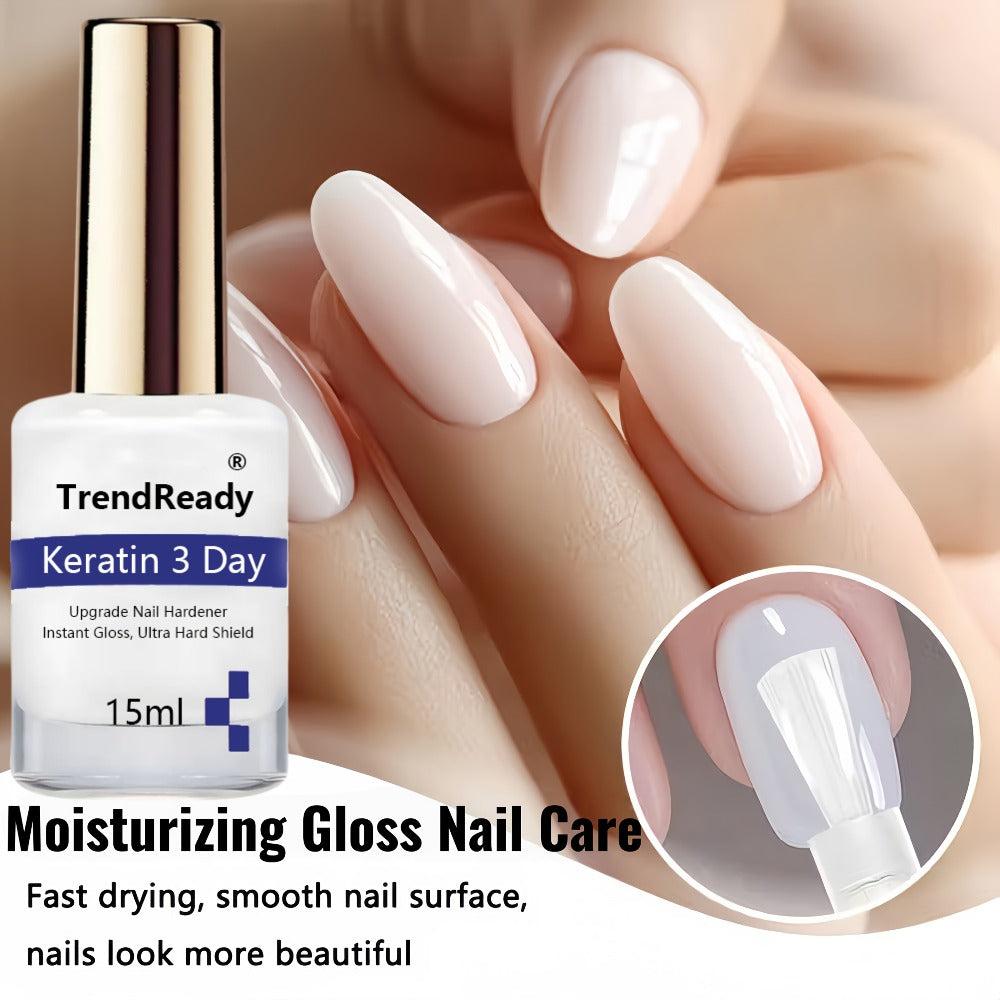 Vitamin E Nail Strengthener Oil, Two 15ml Bottles with Keratin Protein for Daily Manicure Care — image 2