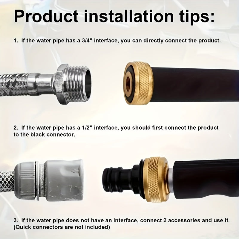 Pressure Washer Wand, Garden Hose Car Patio Yard Cleaning Nozzles for Garden, Lawn and Yard Watering — image 11