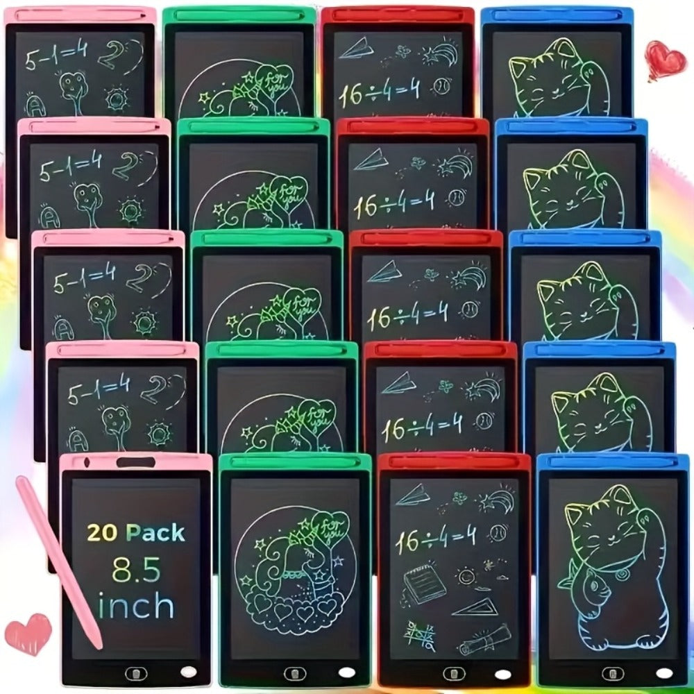 8.5-Inch LCD Drawing Tablets in 10- or 20-Piece Packs with Styluses and Multicolor Frames for Group Drawing — image 8