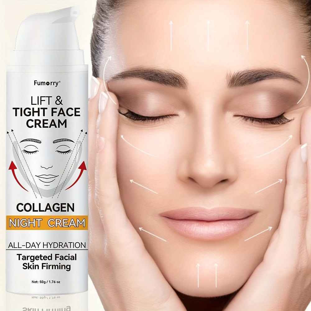 Snail Mucin Collagen Night Cream Firming Lifting Tightening Hydrating Moisturizing Anti-Aging Face Cream Soft Elastic Skin Al