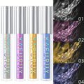 Colored Mascara Set 4pcs for Women – Vibrant Silver Blue Yellow Purple Curling Long-Lasting Formula, Highly Pigmented Bold Ey
