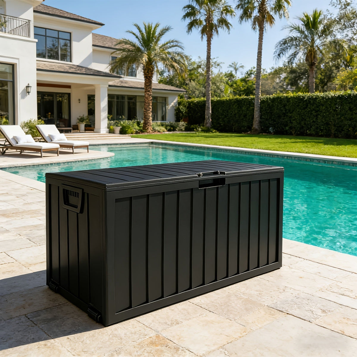 Deck Box Outdoor, Lockable Pool Patio Garden Tool Storage for Garden, Patio and Yard Use, with the Listed Configuration — ima