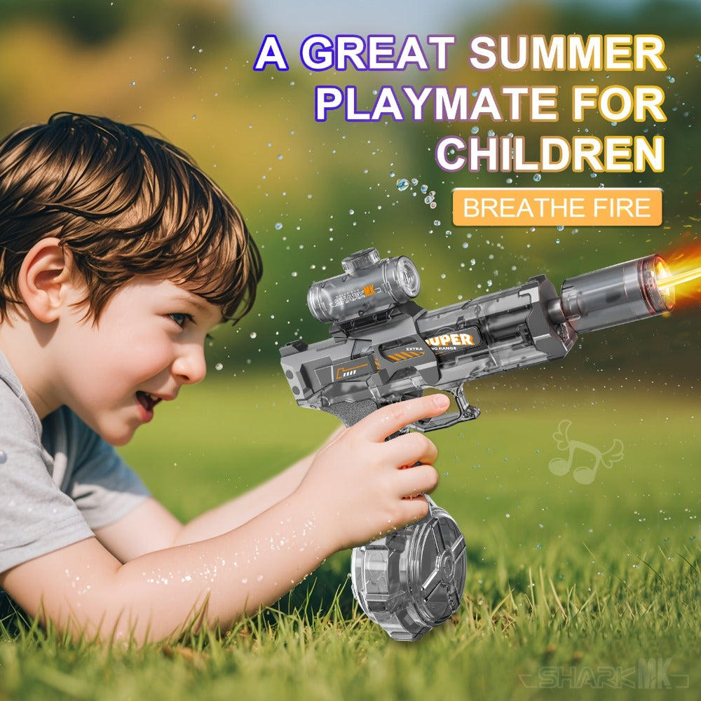 Electric Water Gun Large for Kids & Adults, High-Power Squirt Blaster for Pool Beach Lawn Backyard Summer Water Battle — imag