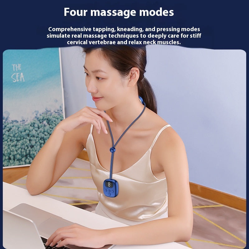 Pendant Neck Mini Neck Double Pulse Massager