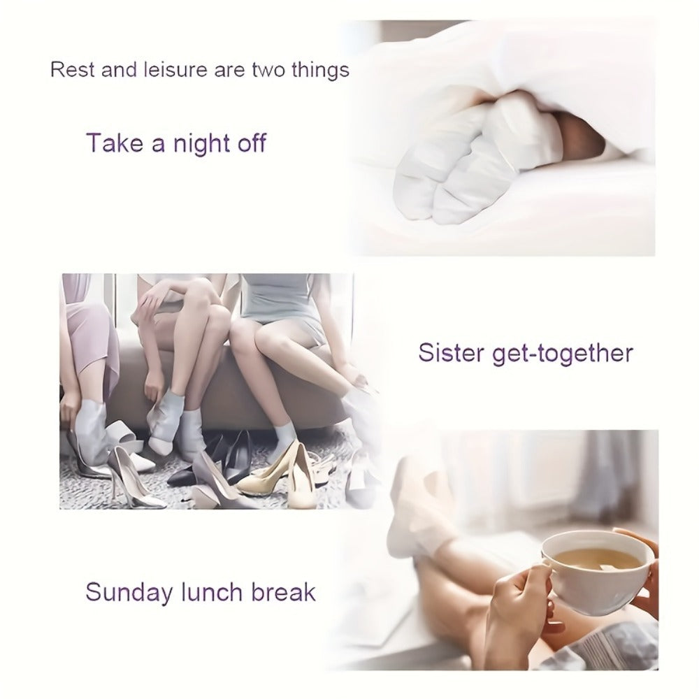 Lavender Foot Mask Socks Deep Hydrating Moisturizing Foot Care Treatment – Soft Smooth Skin, Portable Home Travel Spa — image