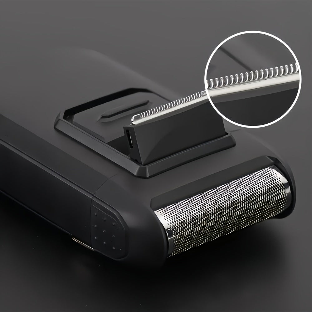 Black Foil Electric Shaver with Flip-Up Sideburn Trimmer, Rechargeable Body and 3.8-Inch Pictured Height — image 6
