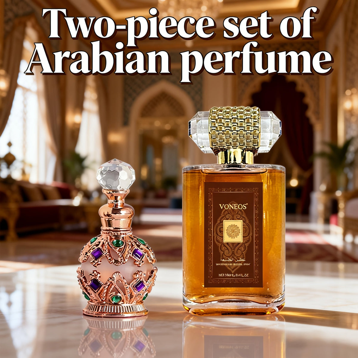 Arabian Perfume for Women Diamond Bottle EDT, Ocean Flower Vanilla Musk Fragrance Spray, Diamonds Woody & Diamond Crown Style