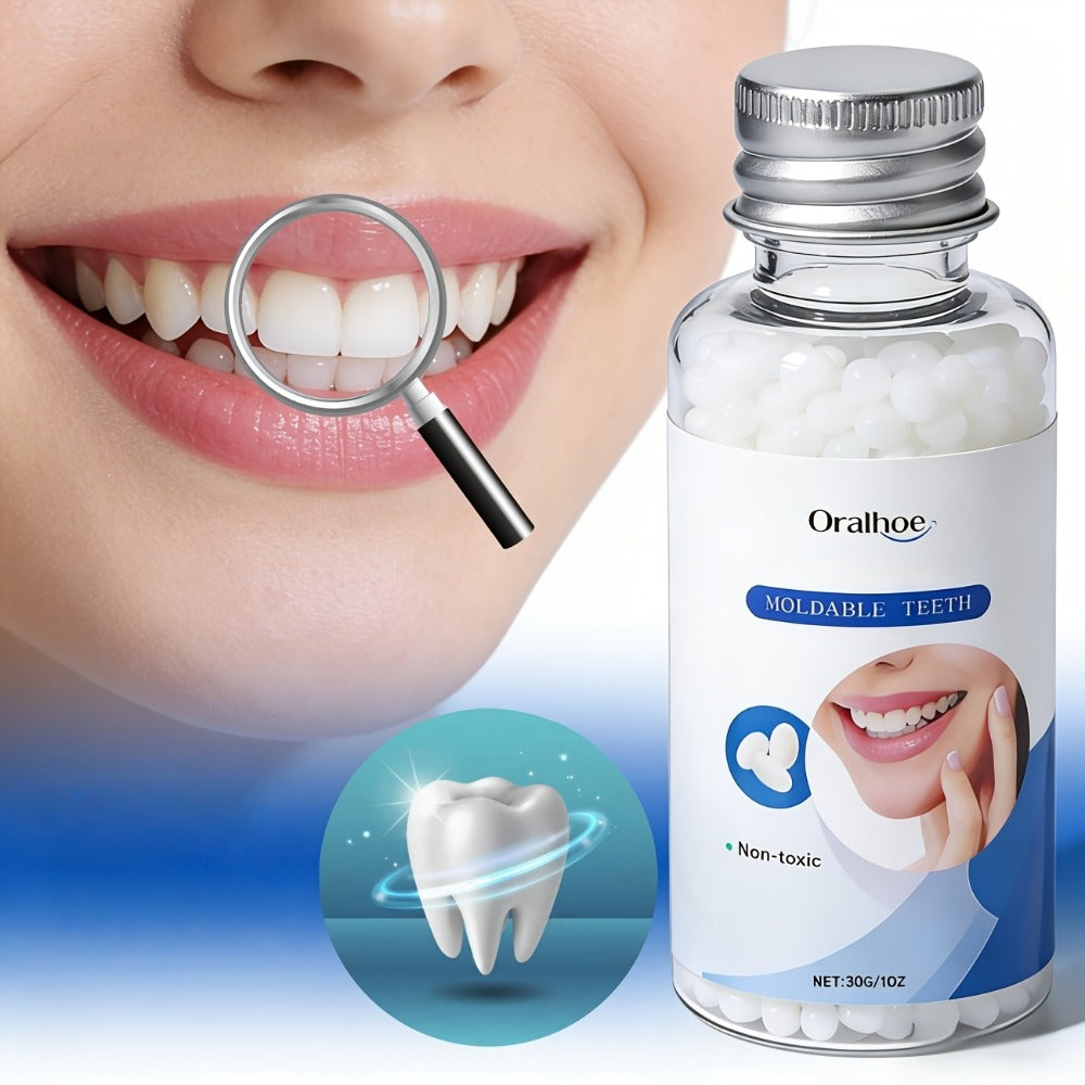 Temporary False Tooth Kit DIY Cosmetic Dental Moldable Thermoplastic Realistic Fit for Missing Broken — image 2