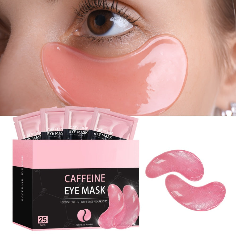Eye Patches, Caffeine Under 25 Pairs Collagen Gold Eye Mask Reduces Dark Circles Puffiness Eye Bags Fine Lines Anti-Wrinkle H