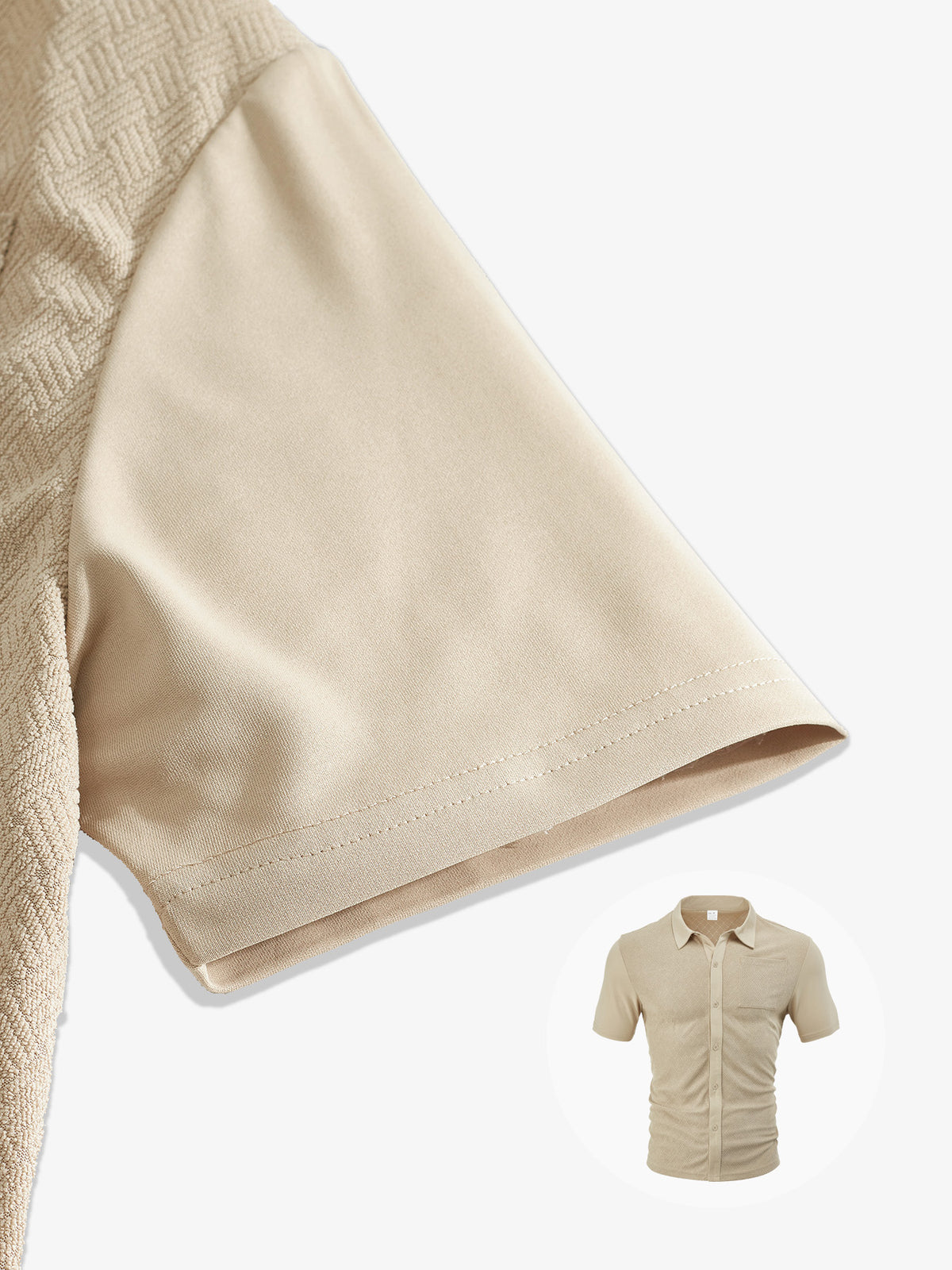 Men's Loose Short Sleeve Lapel Sport Casual