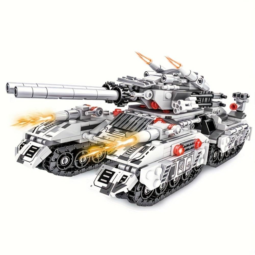 1628-Piece 8-in-1 Tank Building Block Model with White, Yellow, Bagged and Boxed Checkout Options — image 16
