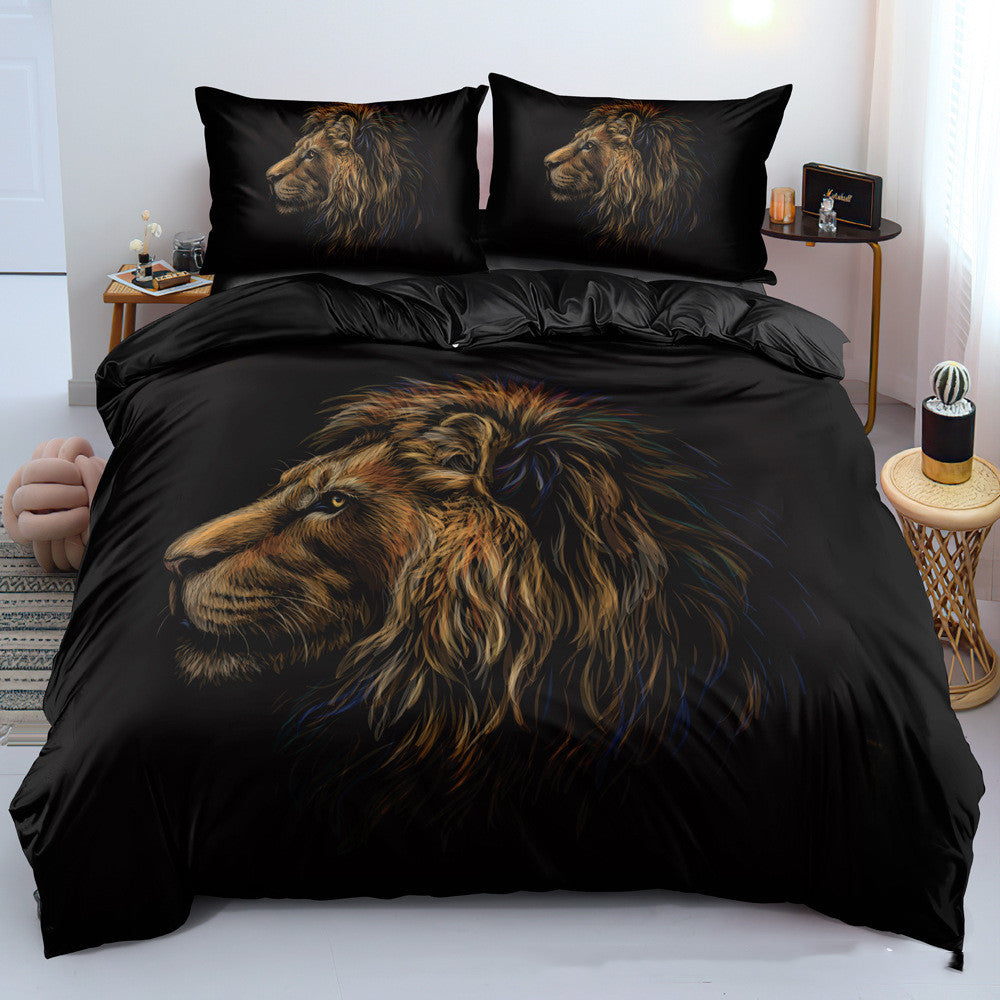 New Digital Lion Bedding Set
