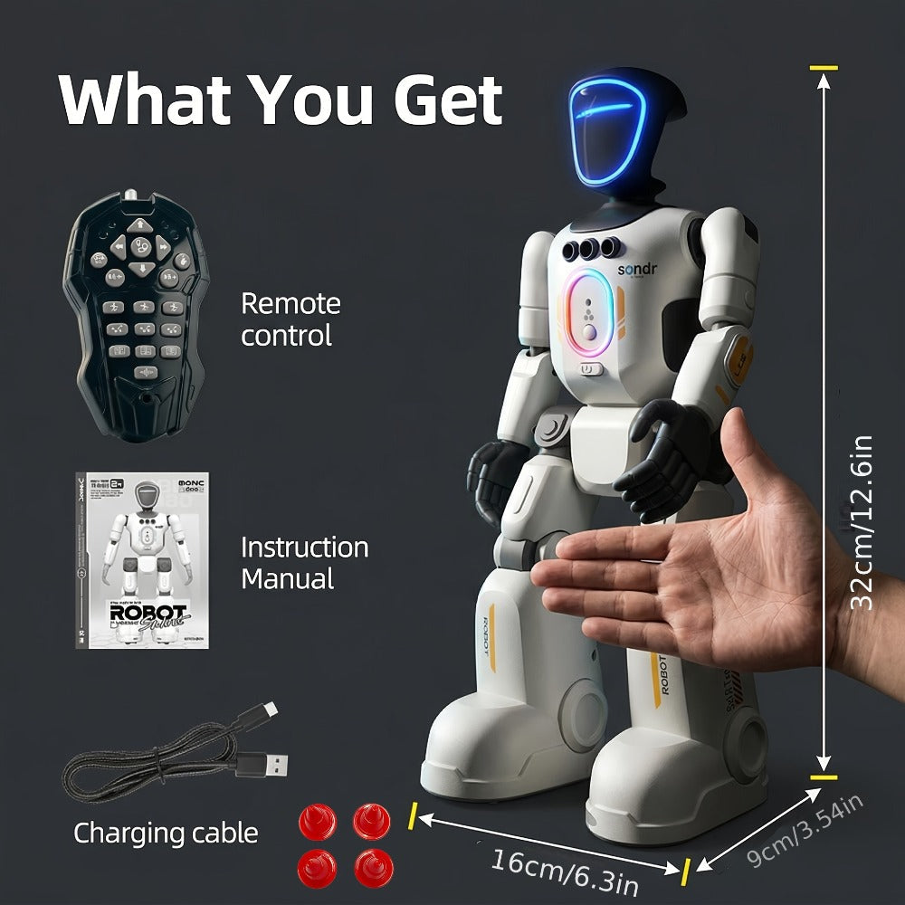 Smart Humanoid Robot Toy with Gesture Sensor & Voice Recorder, Advanced Pose-Controlled Joints, Smart Remote Control — image 