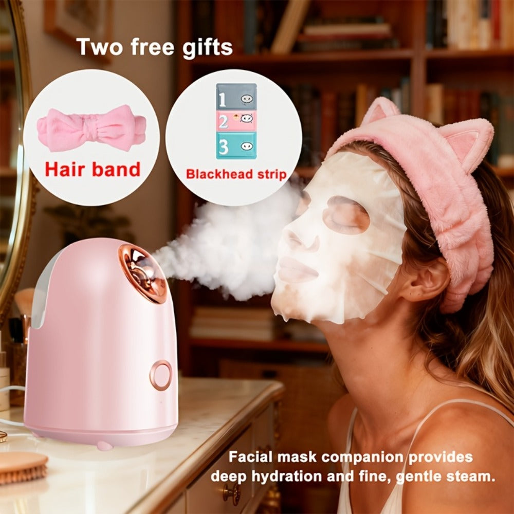 Pink Tabletop Facial Steamer Family with Five Regular, Upgraded, 3-in-1, Large-Tank or Portable Options — image 11