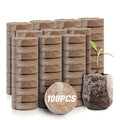 Peat Pellets Seed Starter 35mm Compressed | 50/100pcs Expandable Coir Discs for Seedlings Vegetables Flowers Herbs | Indoor O