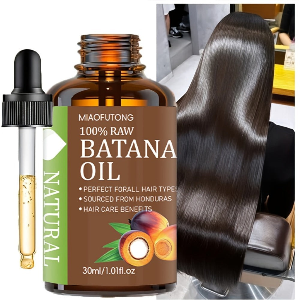 Hair Oil MIAOFUTONG Batana 30ml Amber Dropper Bottle with 1.01fl oz Label for Hair and Scalp Application — image 6