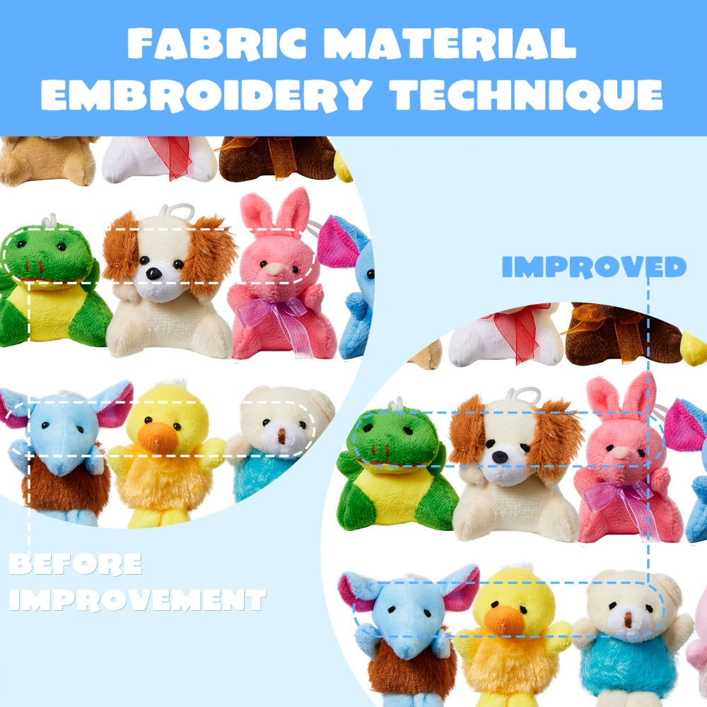 24-Piece Mini Plush Animal Keychain Set with 2.4–3.2 Inch Assorted Figures and Hanging Loops — image 9