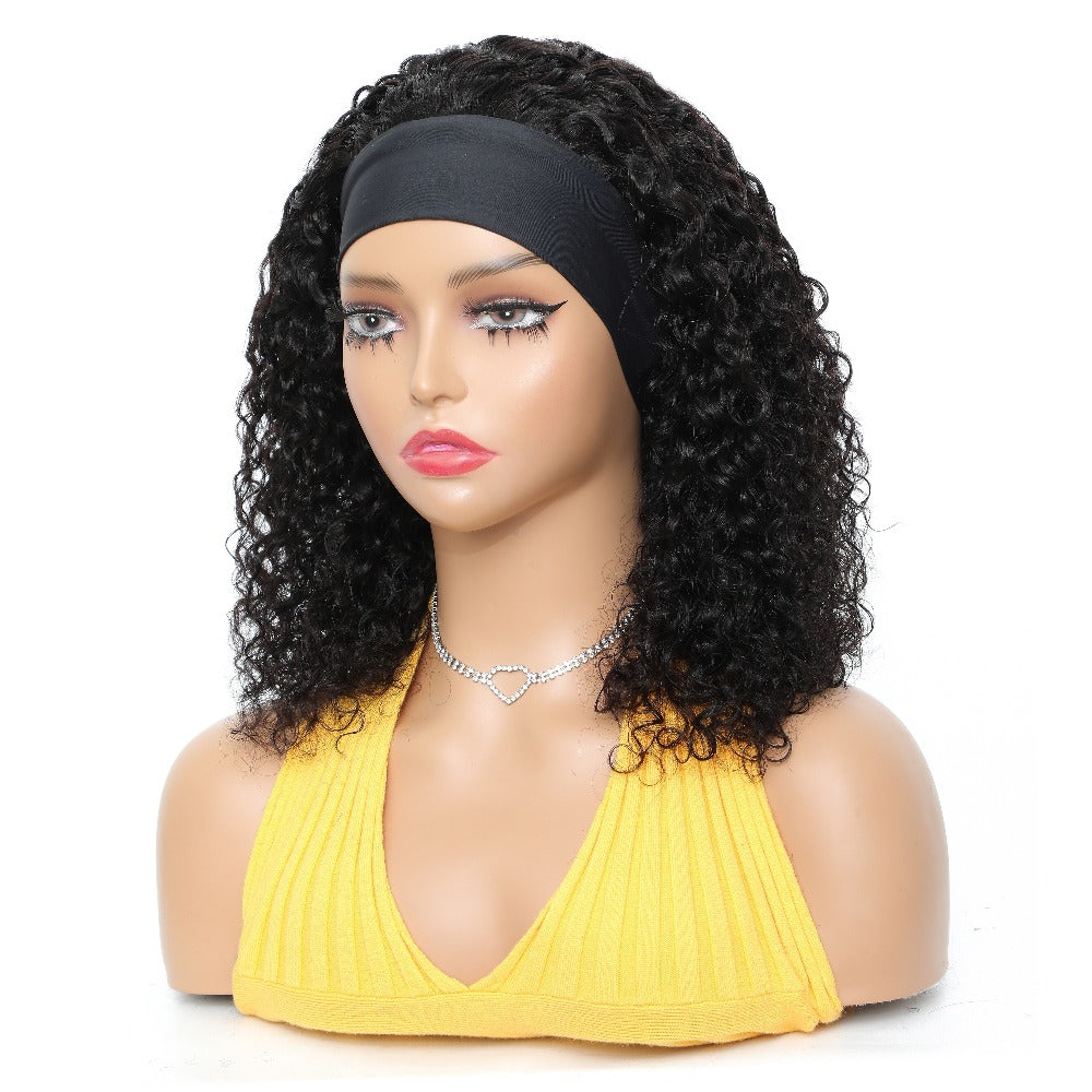 Kinky Curly Headband Human Hair Wig in Natural Color with 14-, 16- or 20-Inch Length Options — image 13