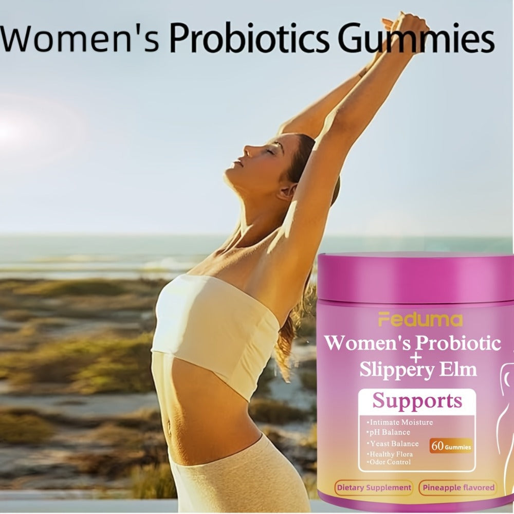 Women's Probiotic Gummies for Vaginal Health & Intimate Balance, 60 Count Pineapple Flavor, Supports Healthy Flora — image 6