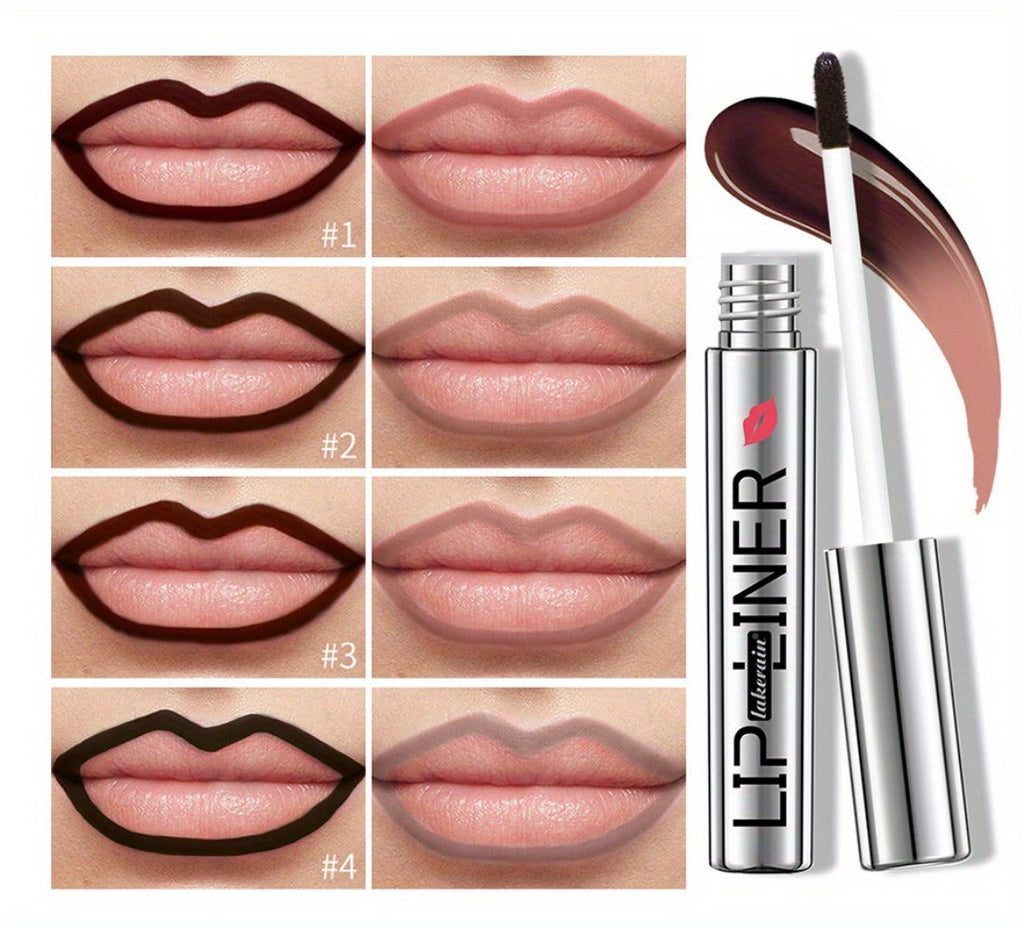 Lip Stain Pen Set 4 Colors 2-in-1 Lip Liner & Lip Tattoo – Waterproof Smudge-Proof Transfer-Resistant Matte Finish — image 14