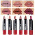 Squalane Crayon Lipstick Set 6 Pcs, Matte & Glossy Lip Pencil with Volumizing Formula, Easy Color Lip Liner for All Skin Type