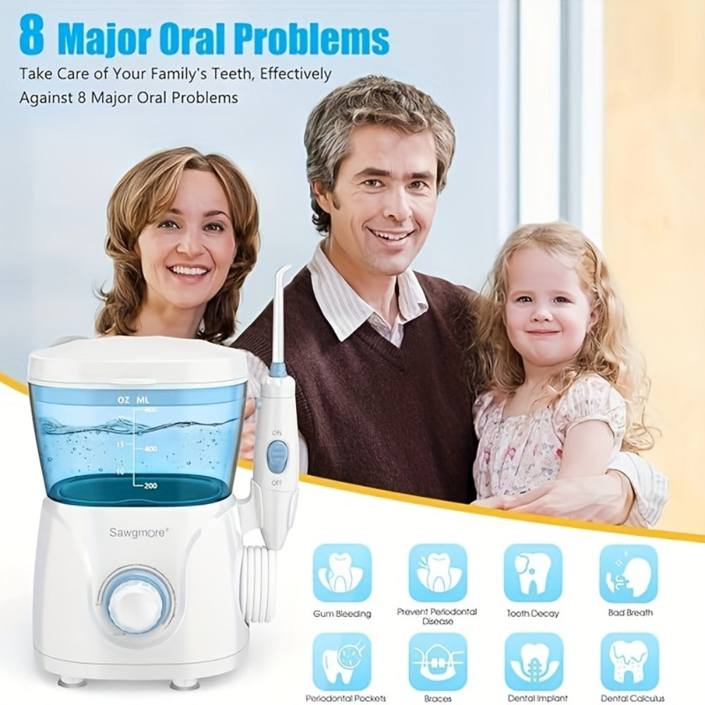 Water Flosser Countertop FC166 Oral Irrigator with 600ml Tank, Ten Pressure Settings, Eight Nozzles and Rotary Dial — image 3
