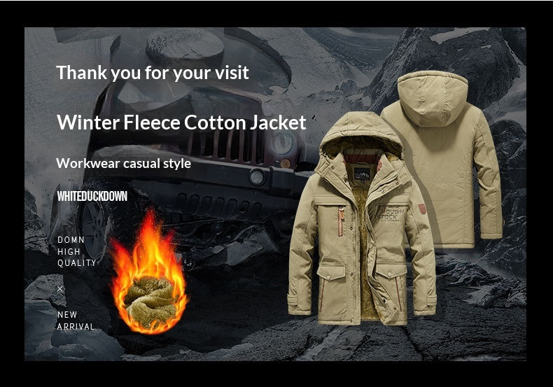 New Autumnwinter Mens Insulated Tactical Jacket