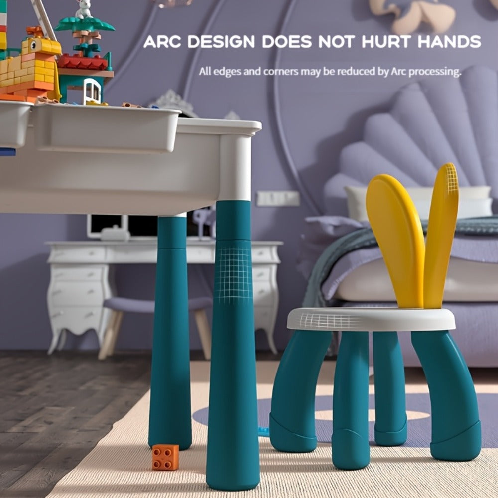 Kids Building Block Table & Chair Set with Storage Boxes with the Listed Color, Size or Set Options for Everyday Use — image 