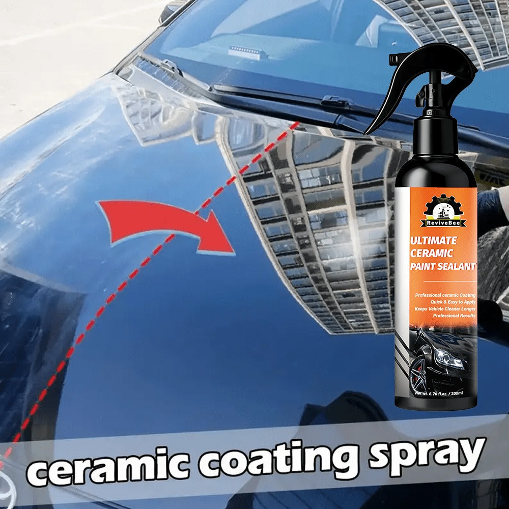 Nano Ceramic Paint Sealant 200ml – Car Ceramic Coating, Paint Restorer & Polish for Long-Lasting Gloss and Paint Protection —