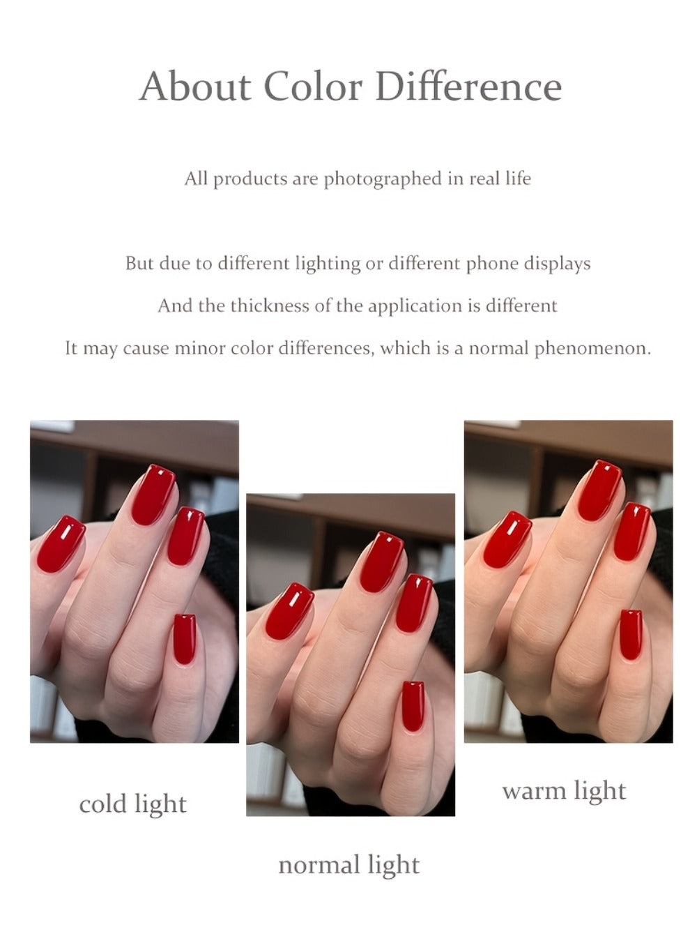 Gel Nail Polish Nine-Piece Ancola Red Solid Gel Set for Gradient and Ombre Nail Art in One Grid Case — image 22