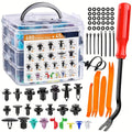 725-Piece Automotive Fastener Clip Kit – Body Push Pin Rivet Assortment for Bumper, Door Trim & Panel Removal Car Disassembly
