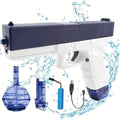 Compact Electric Water Blaster with 500cc and 60cc Detachable Reservoirs, Blue or Pink Body Design — image 1