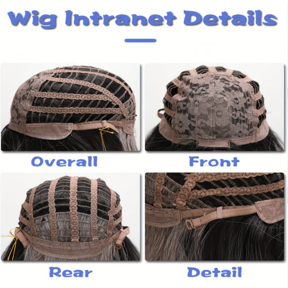 Synthetic Wig 12-Inch Straight Bob with Bangs and Rose Net Cap in Four Color Finishes for Daily Style — image 10